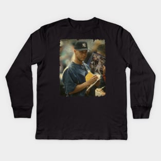 Derek Jeter - 22 for 61 Wit Kids Long Sleeve T-Shirt